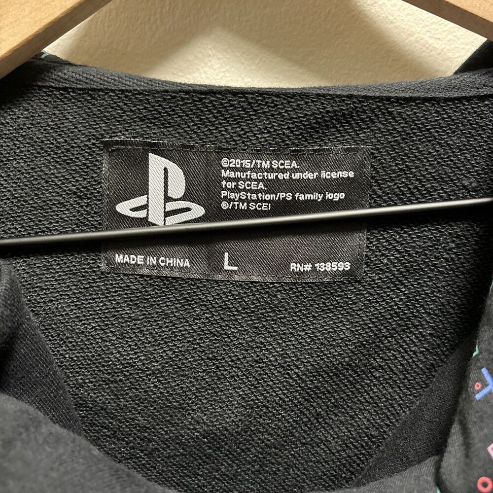 PlayStation Jacket Women's Large Black Symbols Fizz Ladies Angl Rare 2015 - Picture 7 of 15